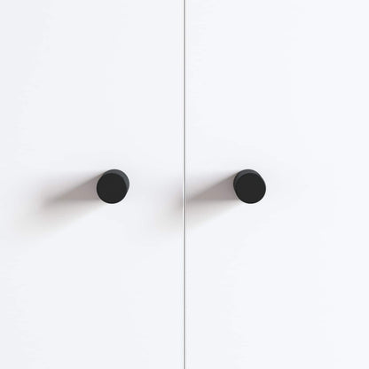 Cabinet Knob 2 pcs Black 18 x 23 mm Iron