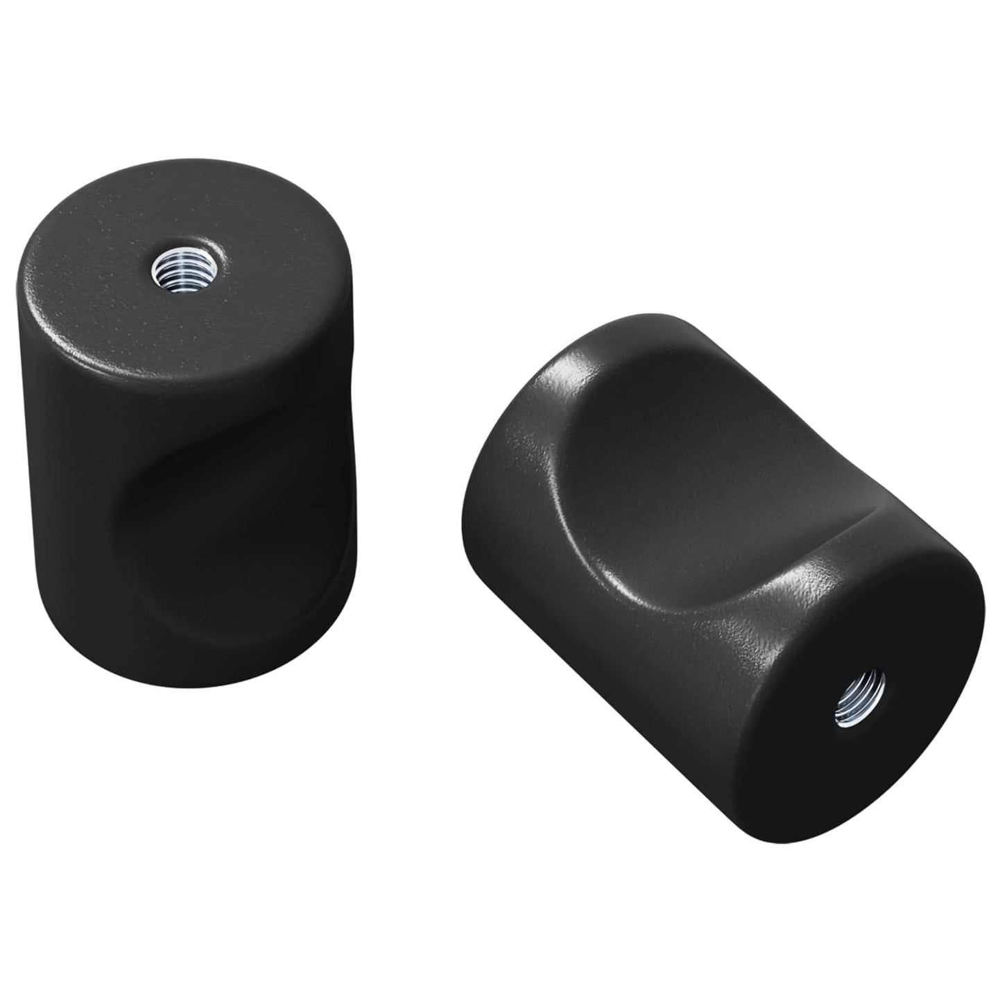 Cabinet Knob 2 pcs Black 18 x 23 mm Iron