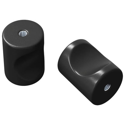 Cabinet Knob 2 pcs Black 18 x 23 mm Iron