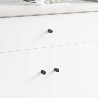 Cabinet Knob 12 pcs Black 18 x 23 mm Iron