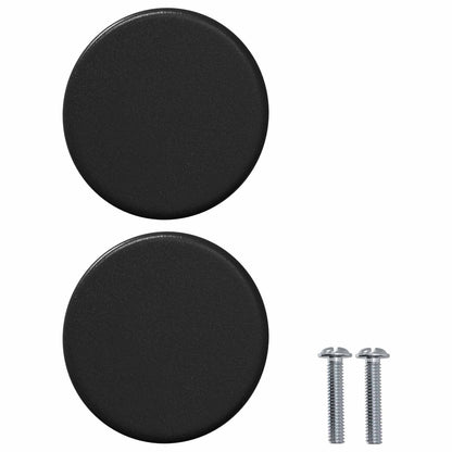 Cabinet Knob 12 pcs Black 18 x 23 mm Iron