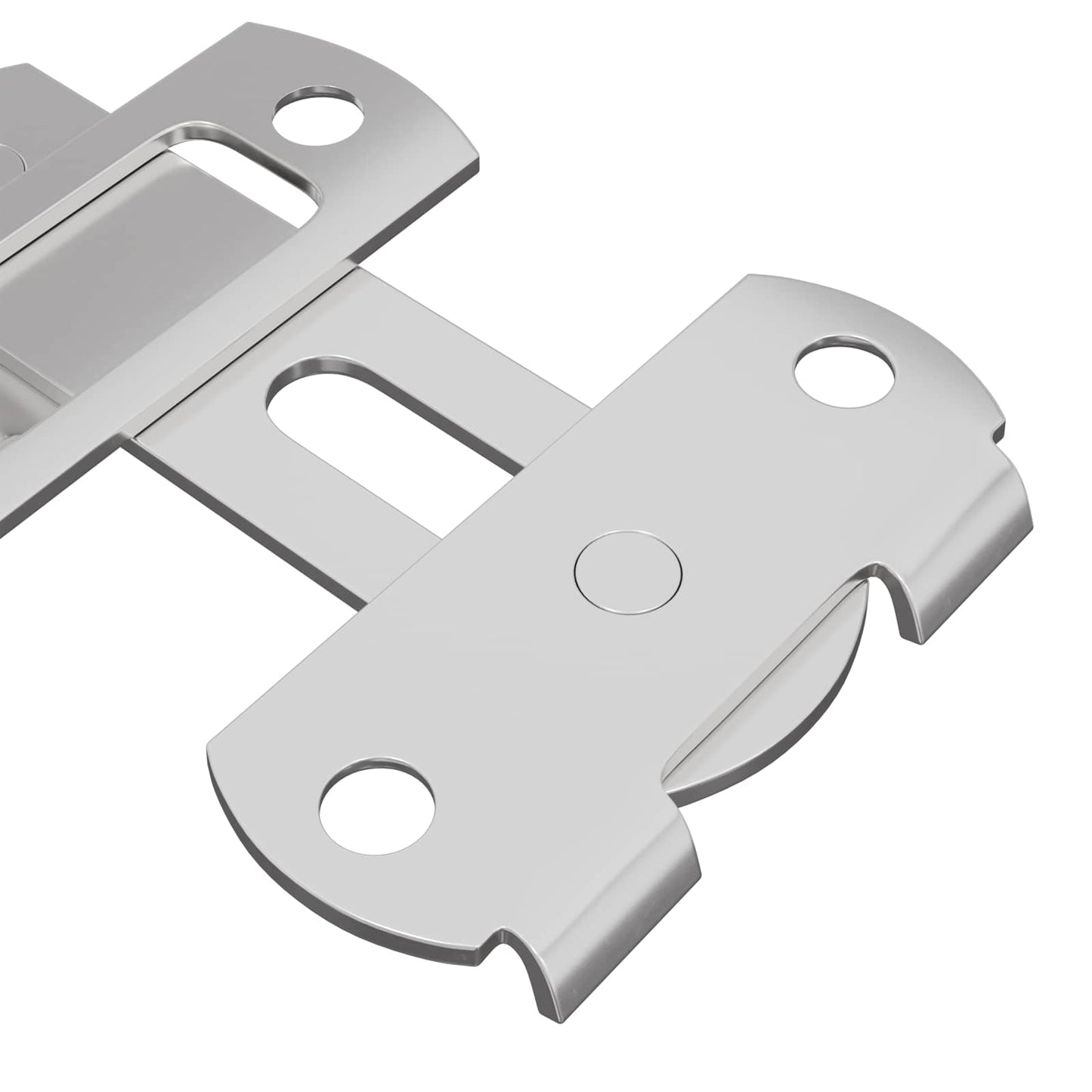 Door Latch 2 pcs Silver 70 x 8 mm Steel