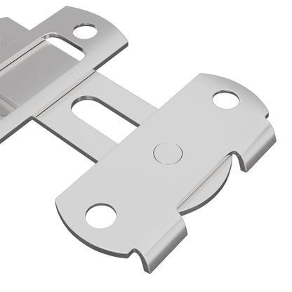 Door Latch 2 pcs Silver 70 x 8 mm Steel