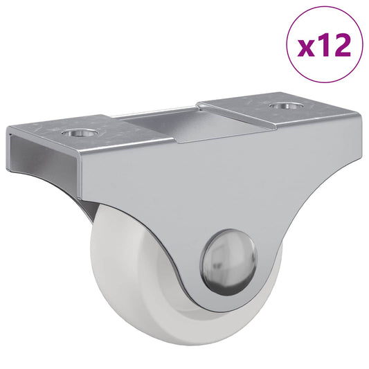 Caster 12 pcs White 42 x 11.5 x 29 mm Iron
