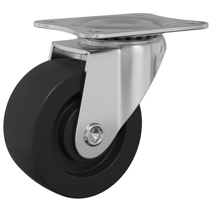 Swivel Castor 2 pcs Silver 60 x 60 x 50 mm Iron and nylon