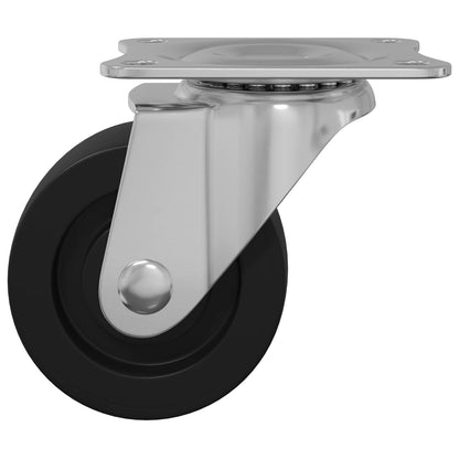 Swivel Castor 2 pcs Silver 60 x 60 x 50 mm Iron and nylon