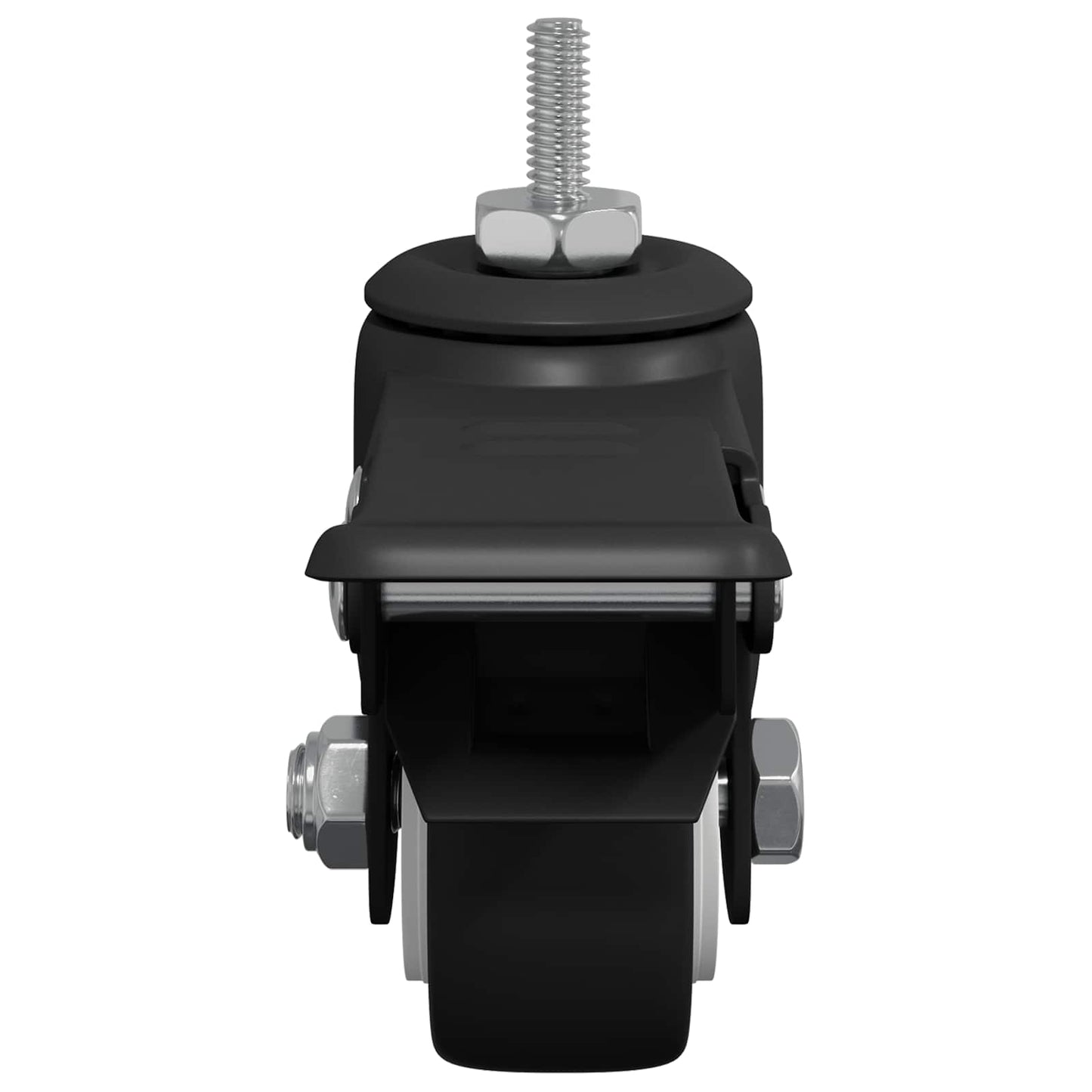 Casters 2 pcs Black M6 x 37 mm Iron and Nylon
