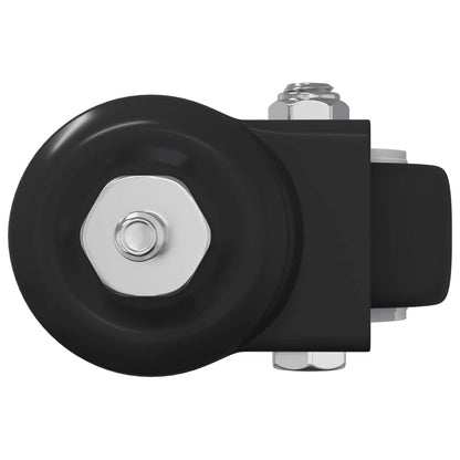 Swivel Castor 2 pcs Black 40.4 x 40.4 x 19.7 mm Iron and nylon