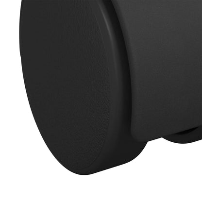 Swivel Castor 2 pcs Black 39.5 x 39.5 x 37.8 mm Iron and PP