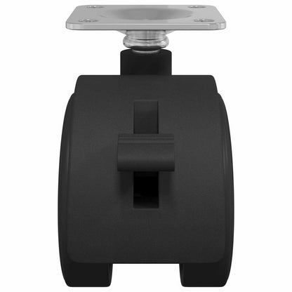 Castor 2 pcs Black 39.5 x 39.5 x 37.8 mm Iron and Polypropylene