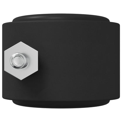 Casters 2 pcs Black 40.1 x 37.8 mm PP and Iron
