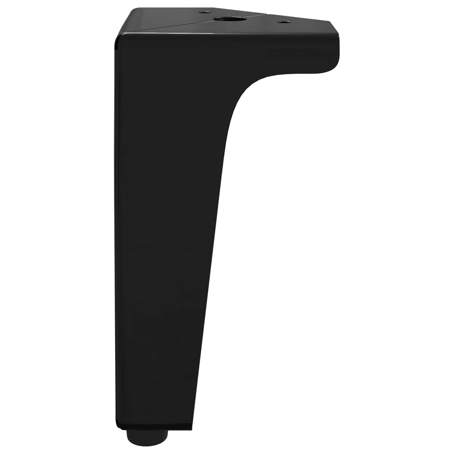 Furniture Feet 2 pcs Black 54.1 x 54.1 x 100 mm Iron