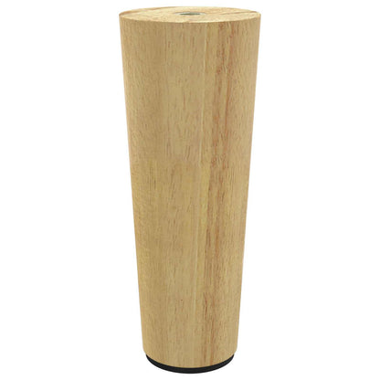 Furniture Feet 2 pcs Brown Ø 44 x 100 mm Solid Eucalyptus Wood