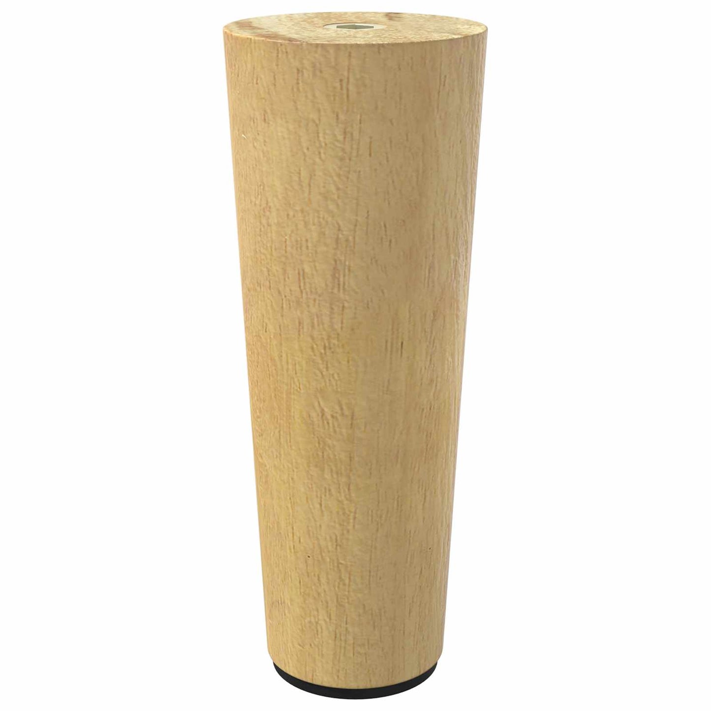 Furniture Feet 2 pcs Brown Ø 44 x 100 mm Solid Eucalyptus Wood
