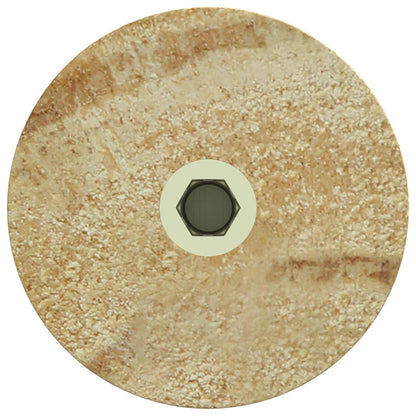 Furniture Feet 2 pcs Brown Ø 44 x 100 mm Solid Eucalyptus Wood
