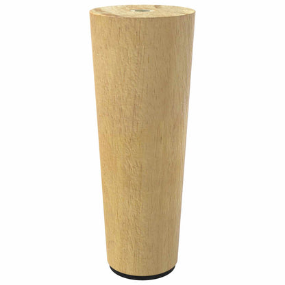 Furniture Feet 12 pcs Brown Ø 44 x 100 mm Solid Eucalyptus Wood