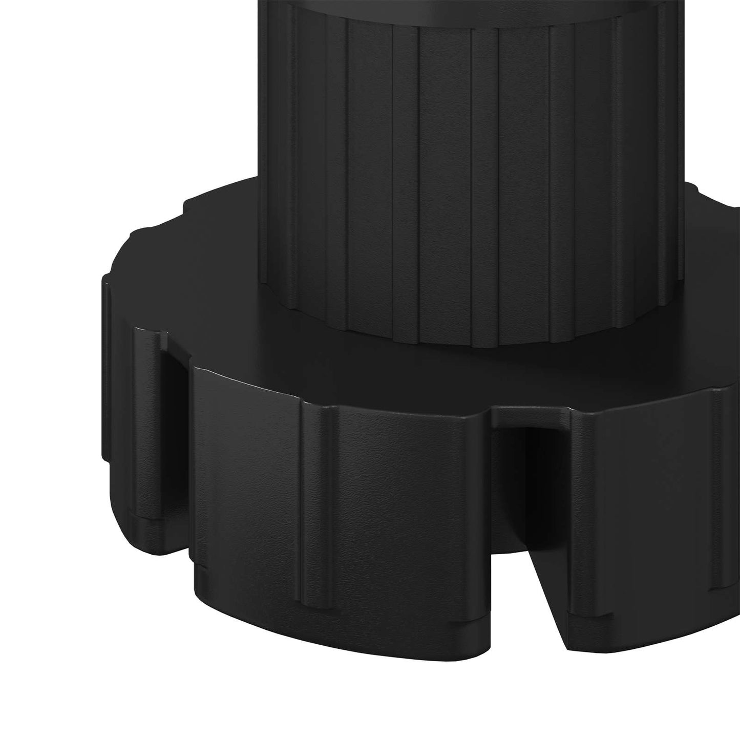 Furniture Feet Adjustable 2 pcs Black 46 x 46 x 128 mm PP
