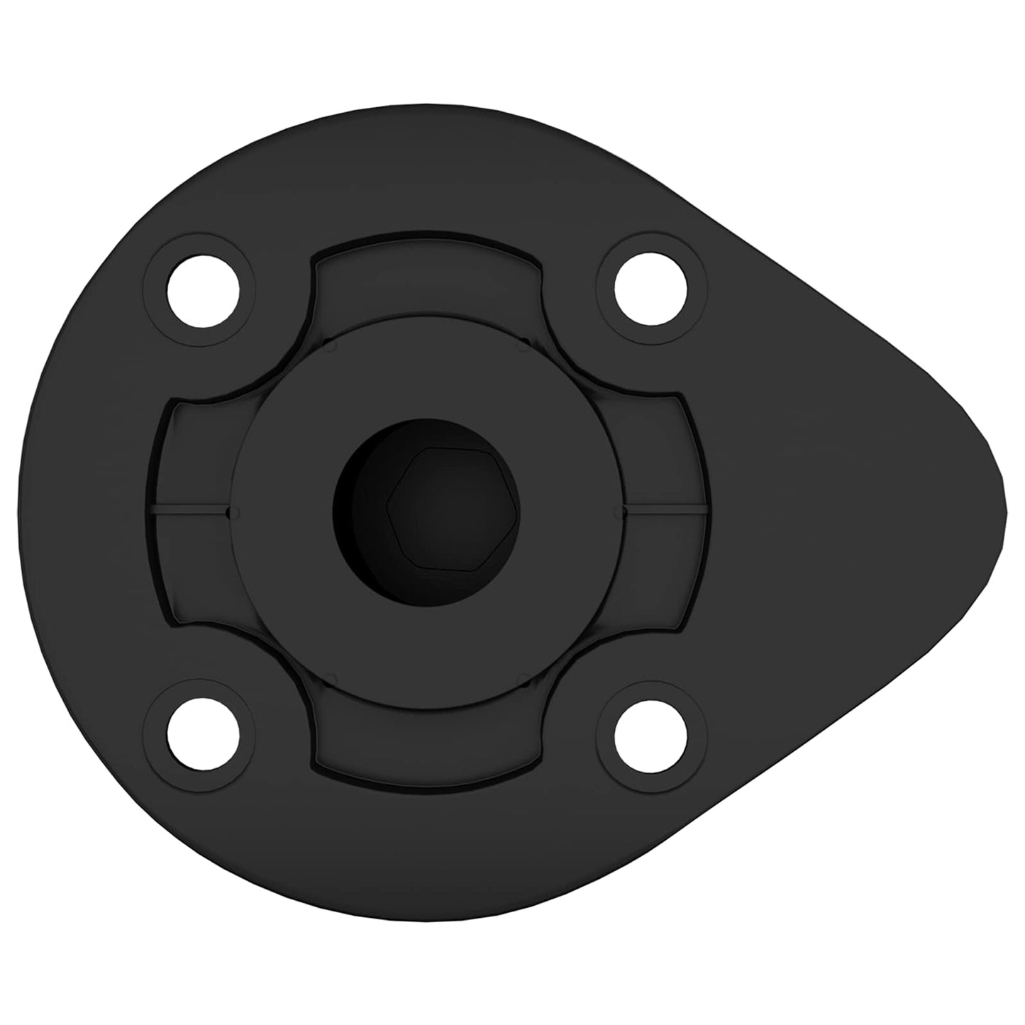 Furniture Feet Adjustable 12 pcs Black 46 x 46 x 128 mm PP