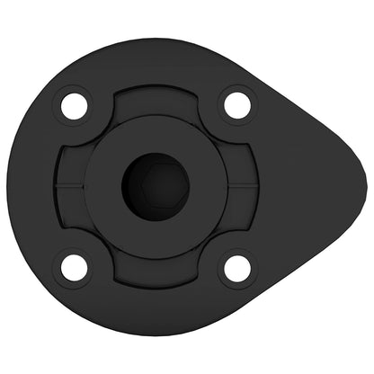 Furniture Feet Adjustable 12 pcs Black 46 x 46 x 128 mm PP