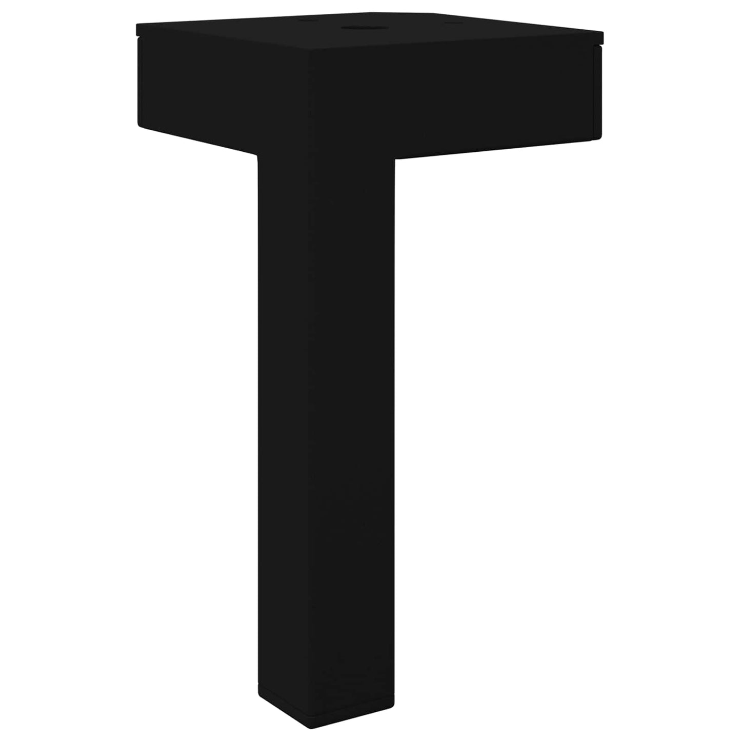 Standing Feet 2 pcs Black 57 x 57 x 100 mm Iron