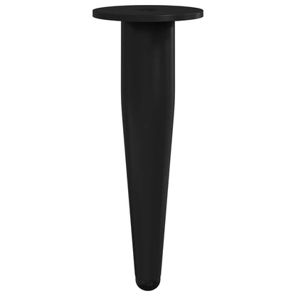 Furniture Feet 12 pcs Black Ø 40 x 98 mm Iron