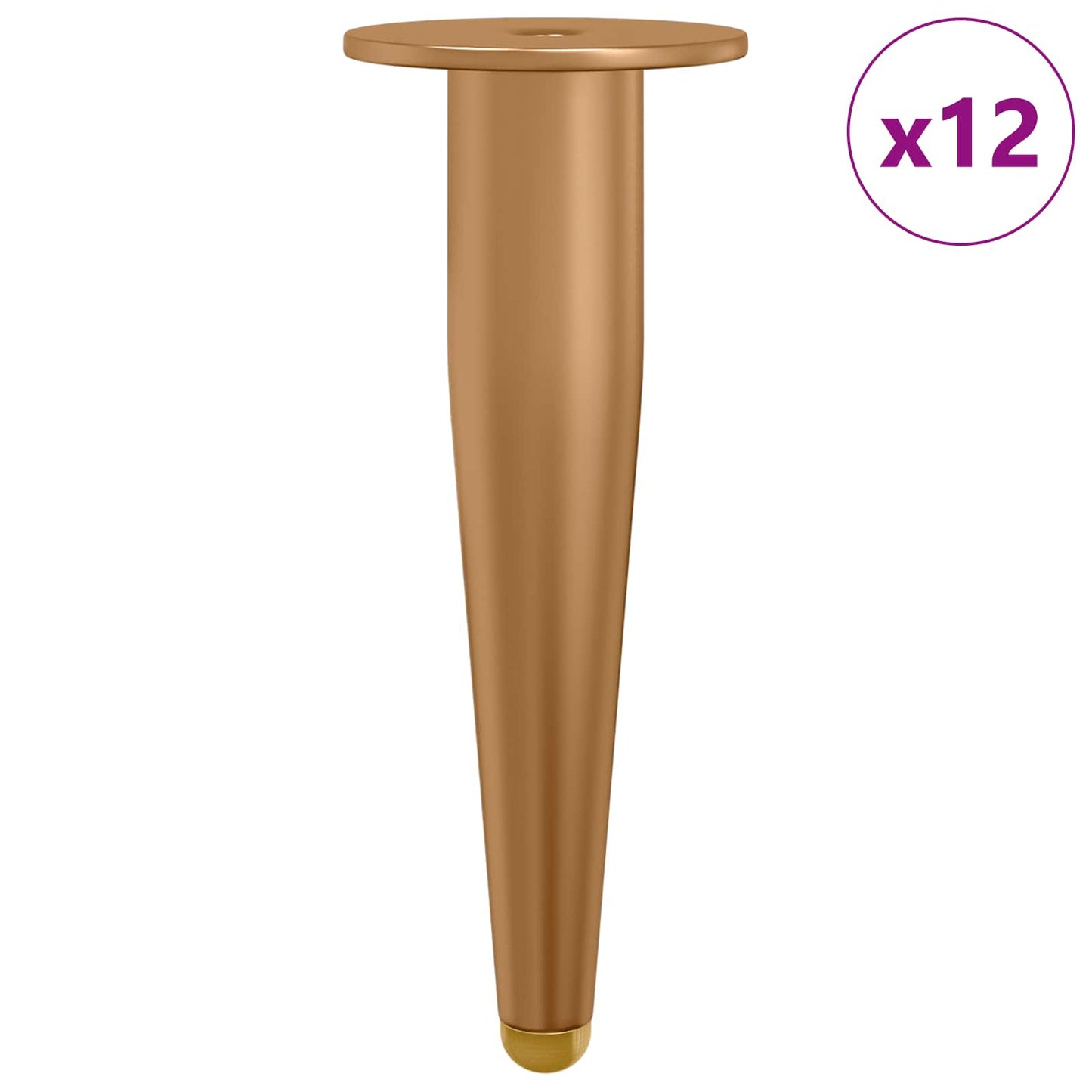 Standing Feet 12 pcs Gold 98 x 40 mm Iron