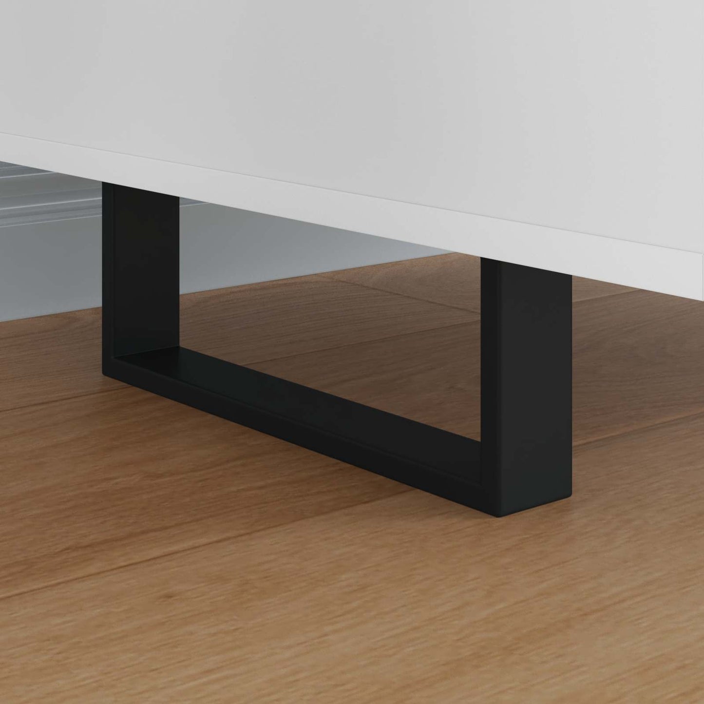 Furniture Feet 12 pcs Black 281 x 40.5 x 100 mm Iron