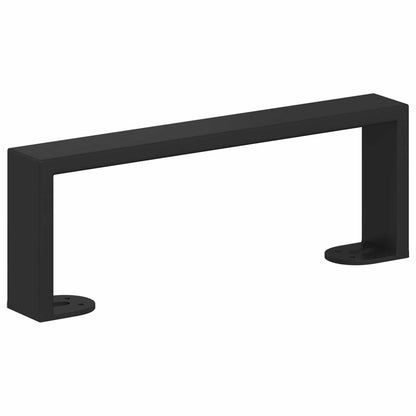 Furniture Feet 12 pcs Black 281 x 40.5 x 100 mm Iron
