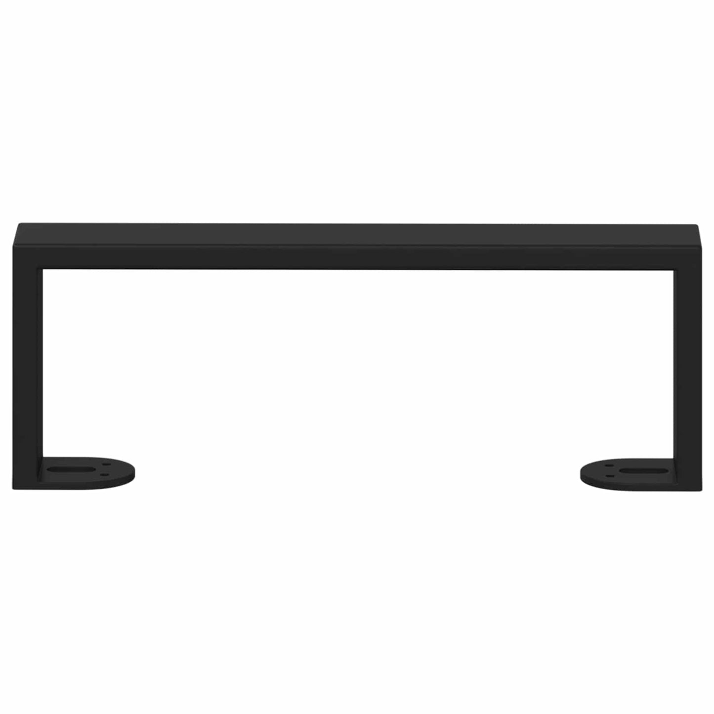 Furniture Feet 12 pcs Black 281 x 40.5 x 100 mm Iron