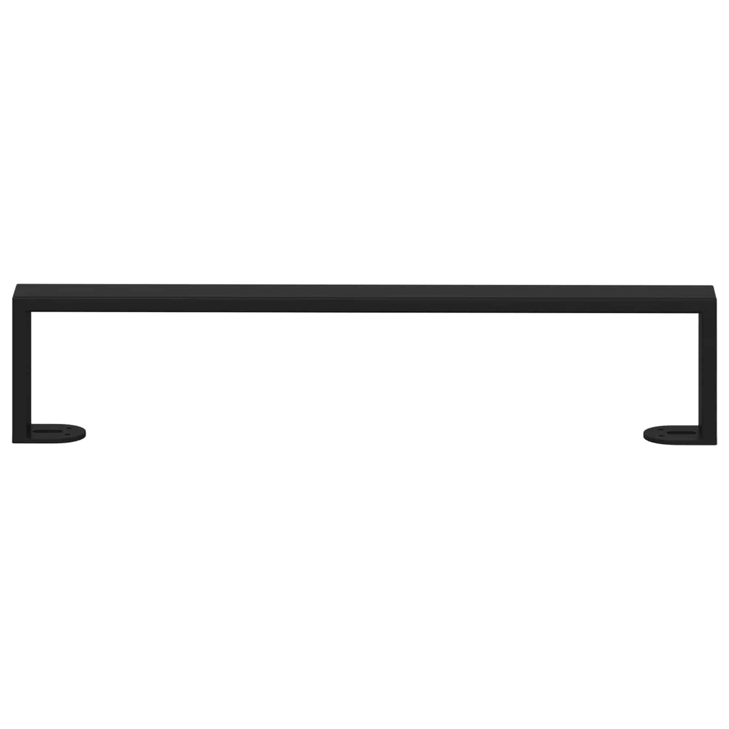 Furniture Feet 12 pcs Black 481 x 40.5 x 100 mm Iron