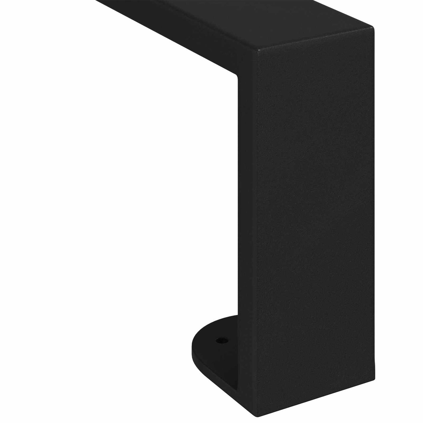 Furniture Feet 2 pcs Black 596 x 40.5 x 100 mm Iron