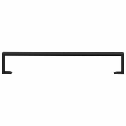 Furniture Feet 2 pcs Black 596 x 40.5 x 100 mm Iron