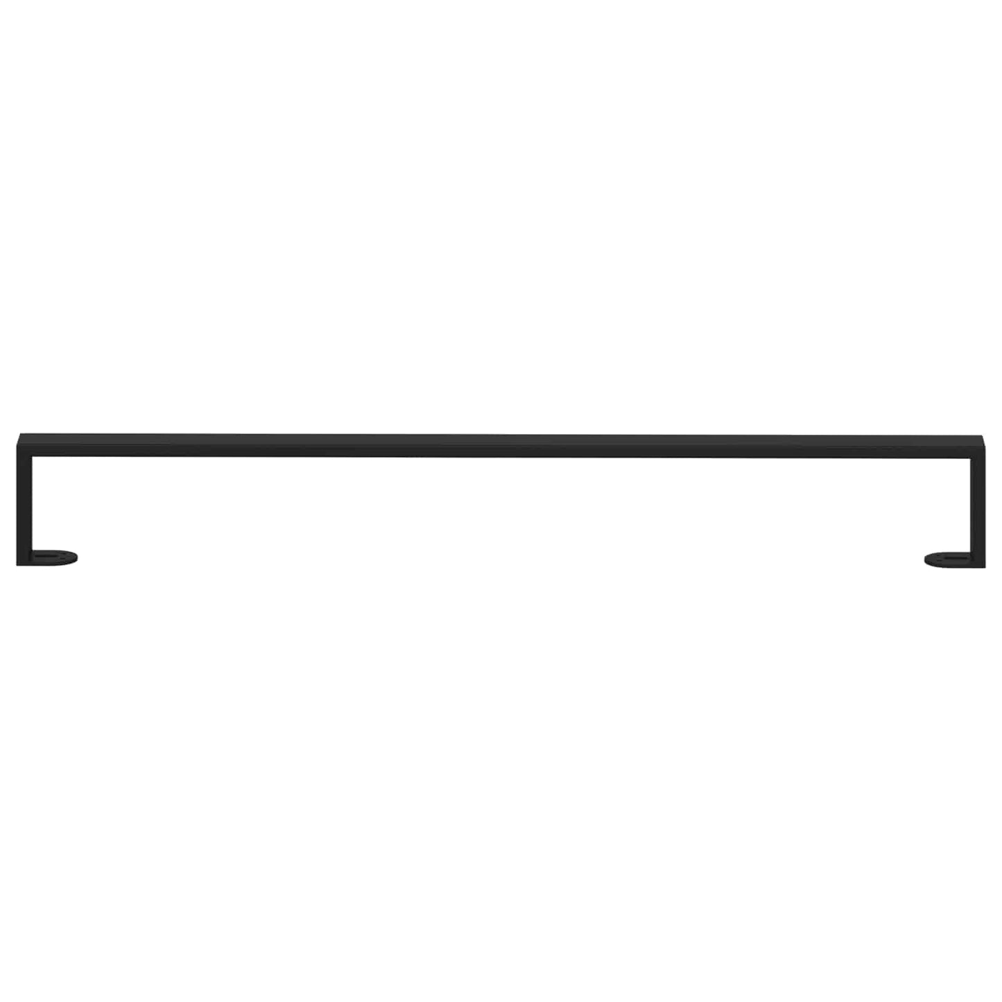 Furniture Feet 2 pcs Black 796 x 40.5 x 100 mm Iron