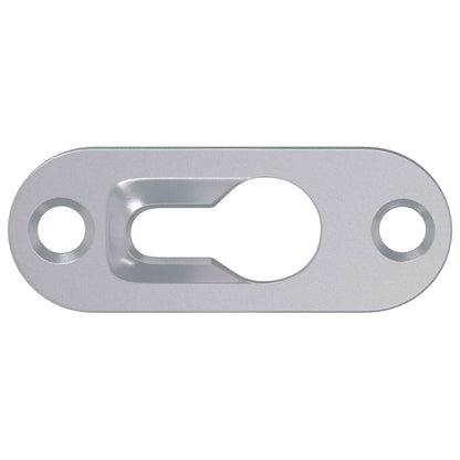 Keyhole Hanger 12 pcs Silver 45 x 16 x 3.5 mm Iron