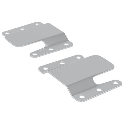 Flush Mount Bracket 2 Silver 75 x 66 x 1.4 mm Steel