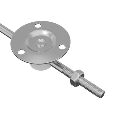 Lid Support Hinge 2 pcs Silver 194 x 36 x 18 mm Iron