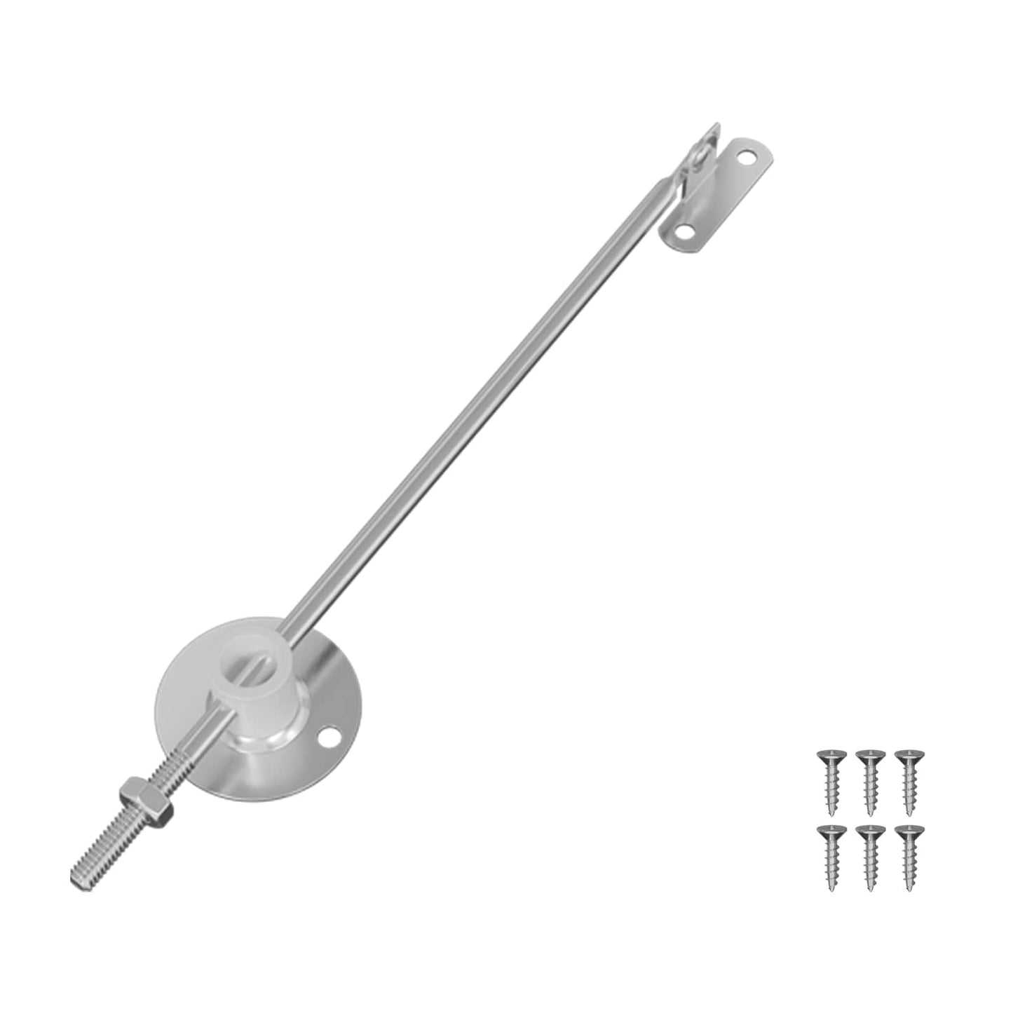 Lid Support Hinge 12 pcs Silver 194 x 36 x 18 mm Iron