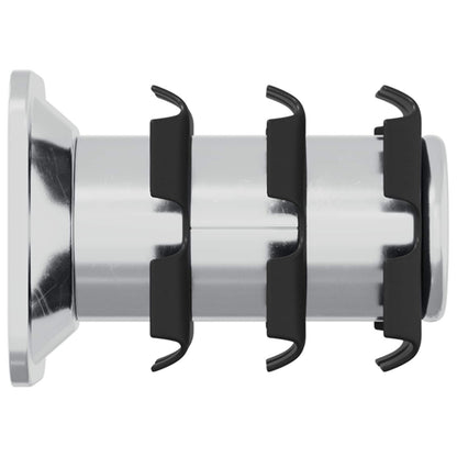 Threaded Tube Insert 12 pcs Black and Silver Galvanised Steel