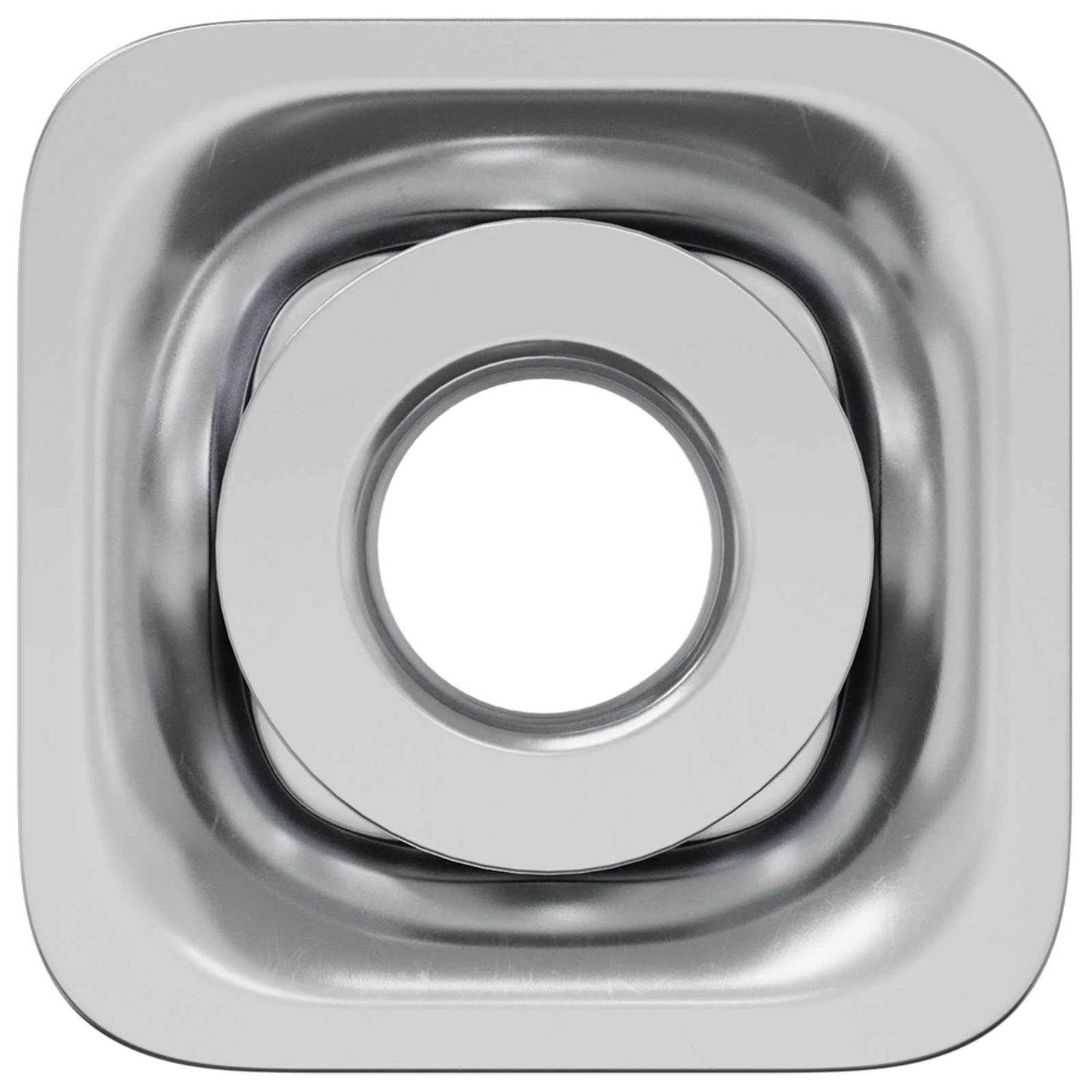Threaded Tube Insert 1818 pcs Black and Silver Galvanised Steel