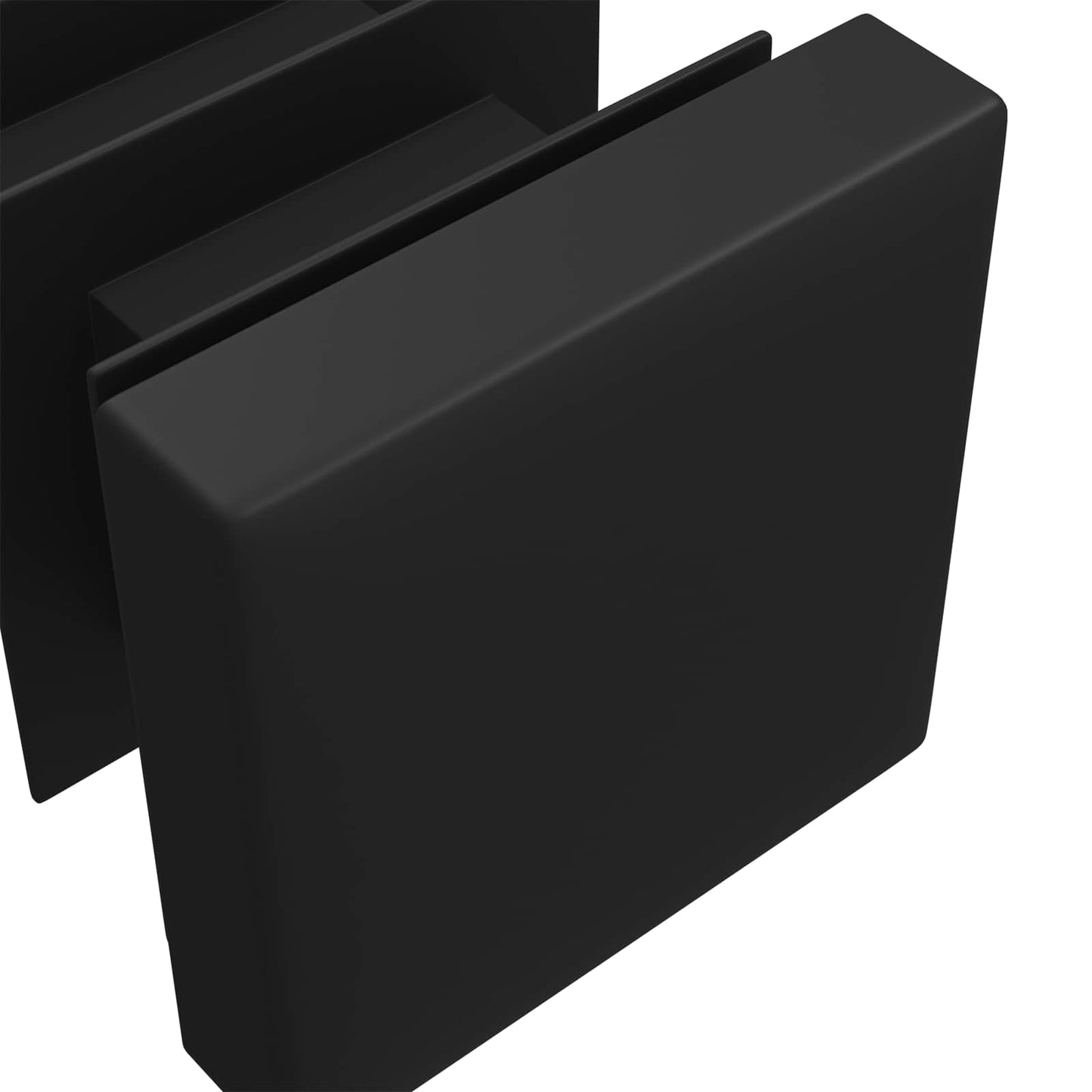 End Caps 2 pcs Black 15 x 15 x 15 mm PP