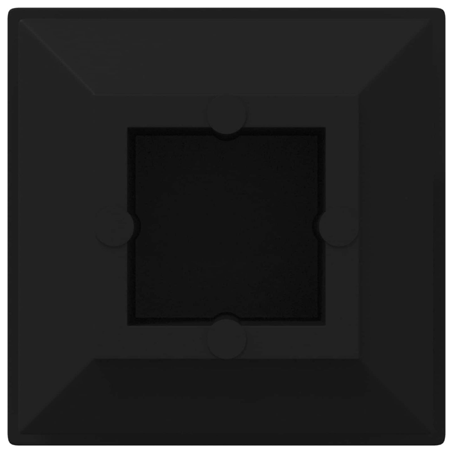 End Caps 2 pcs Black 15 x 15 x 15 mm PP