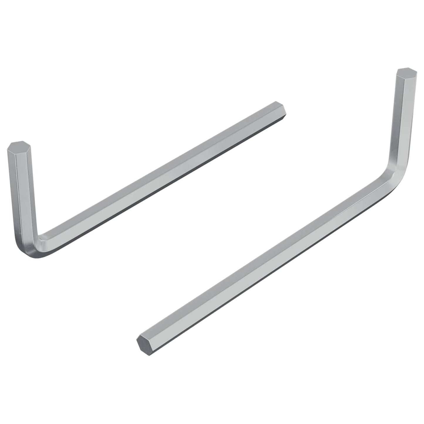 Hex Key 2 pcs Silver 20 x 52 mm Steel