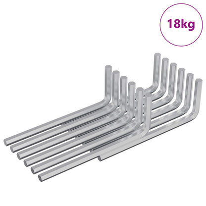 Hex Key 4675 pcs Silver 20 x 52 mm Steel