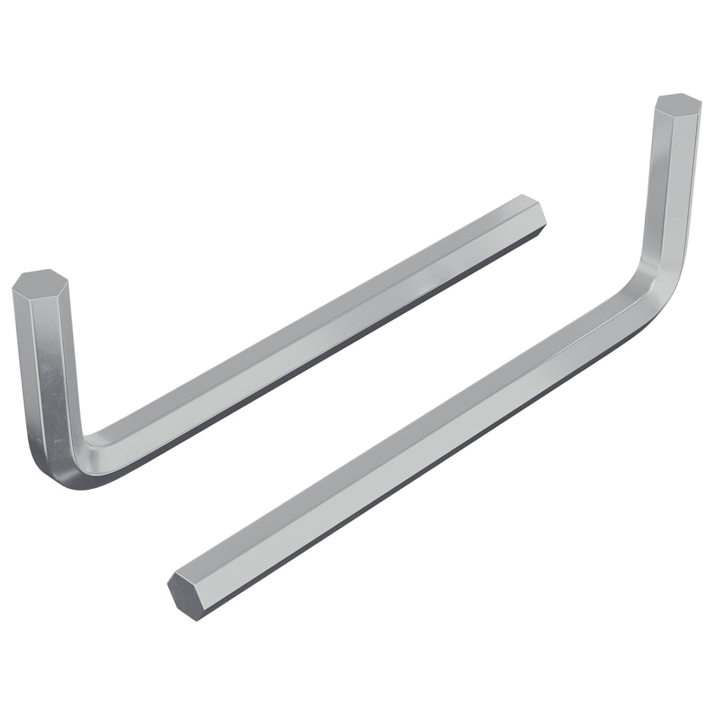 Hex Key 2 pcs Silver 32 x 86 mm Steel