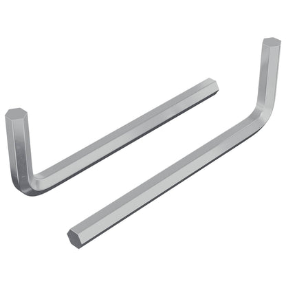 Hex Key 2 pcs Silver 32 x 86 mm Steel