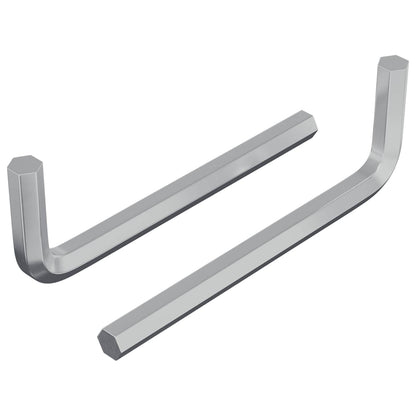 Hex Key 2 pcs Silver 32 x 86 mm Steel
