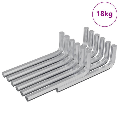 Hex Key 1800 pcs Silver 32 x 86 mm Steel