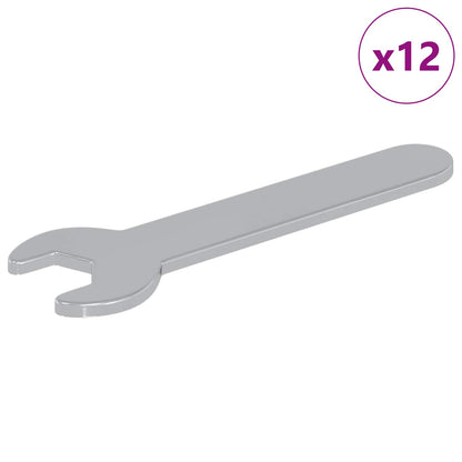 Spanner 12 pcs Silver 10 mm Iron