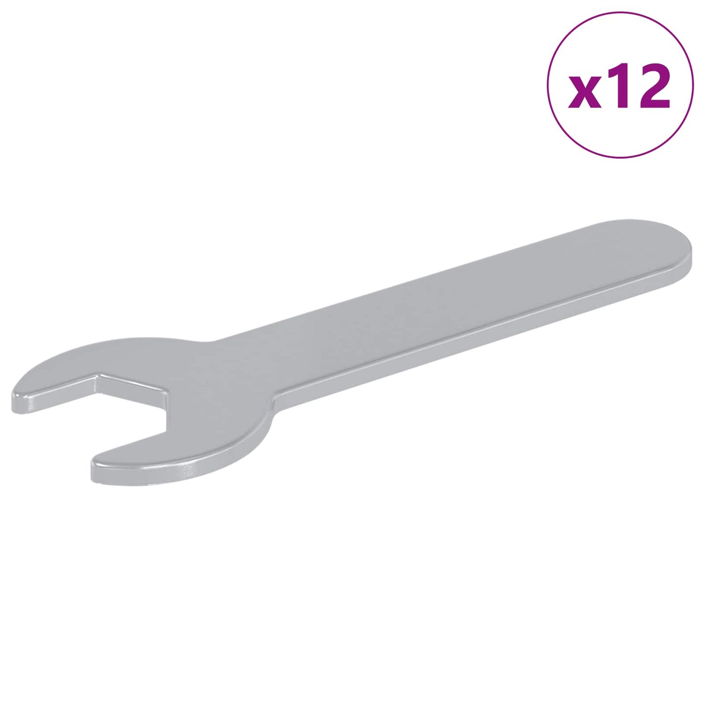 Spanner 12 pcs Silver 13 mm Iron