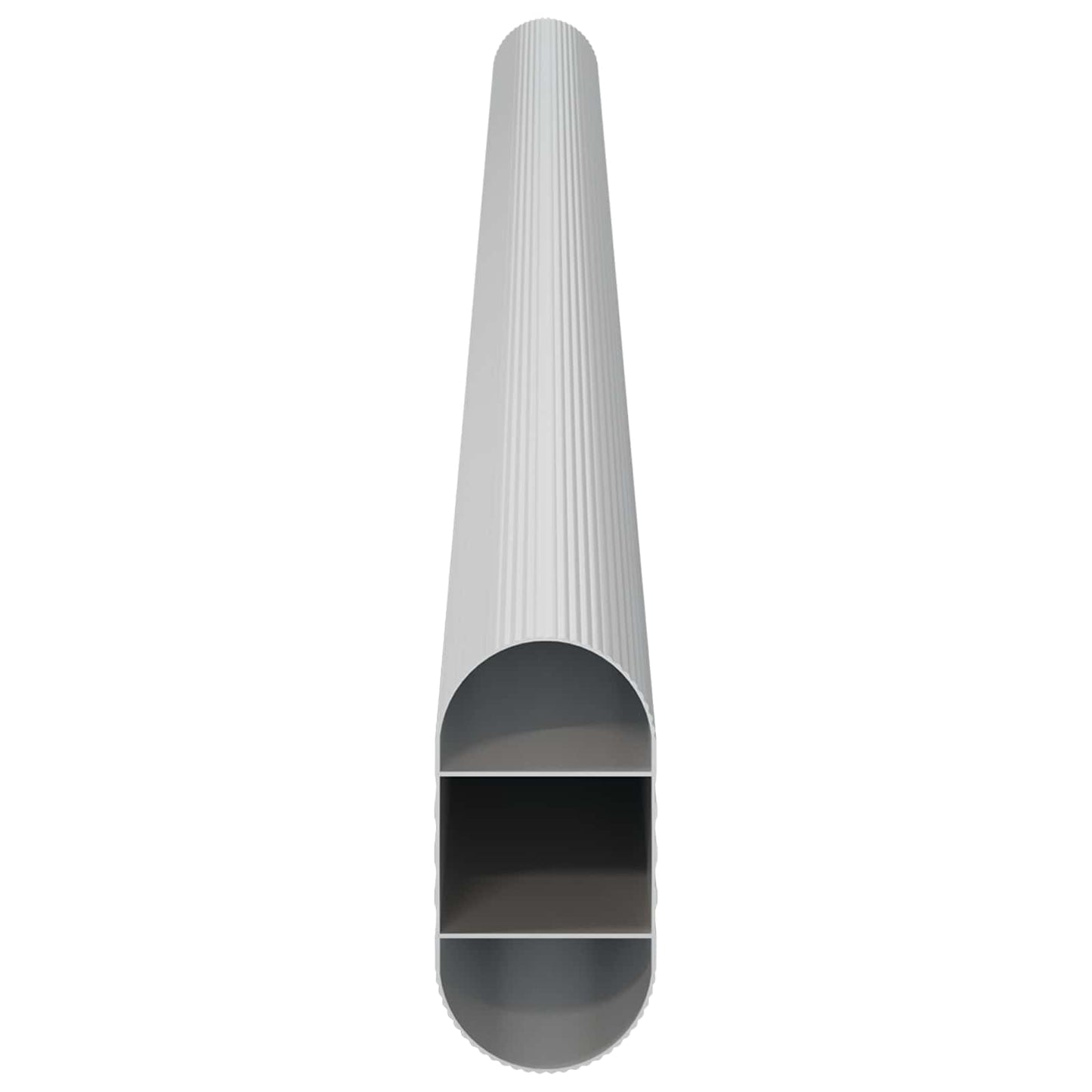 Closet Rod 2 pcs Silver 316 x 15 x 29 mm Aluminium Alloy
